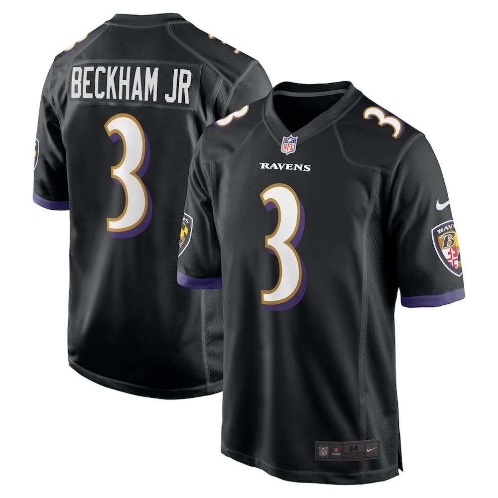 NEW Men's Baltimore Ravens Odell Beckham Jr. Nike On Field Jersey L (14/16)